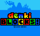 Denki Blocks! Title Screen